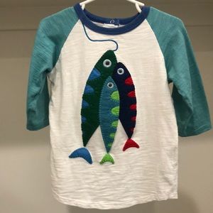 Mud Pie 3/4 sleeve shirt. Size 4t/5t